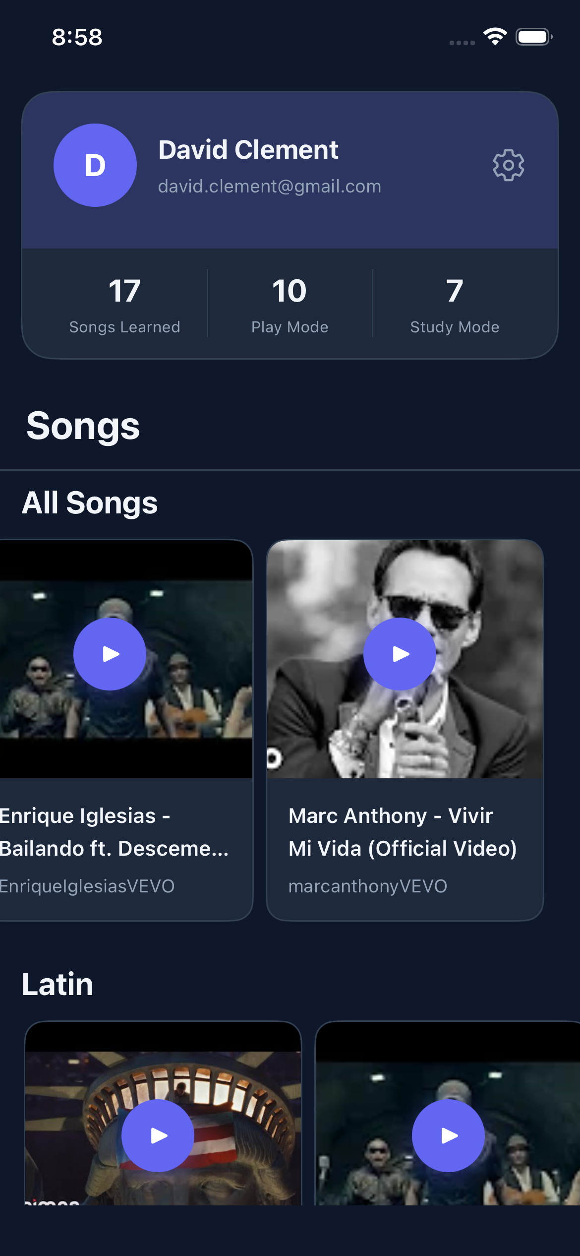 Easy Song App Screenshot